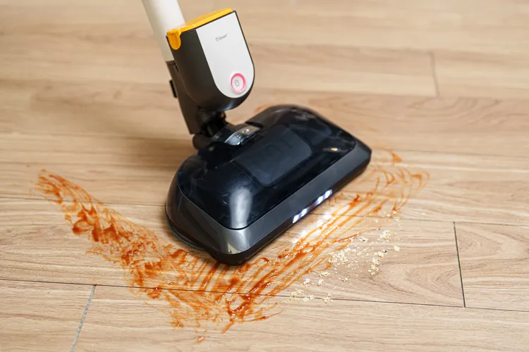 LG A9 TS 蒸氣濕拖無線吸塵器，搭載獨特蒸氣雙旋濕拖功能。業者提供