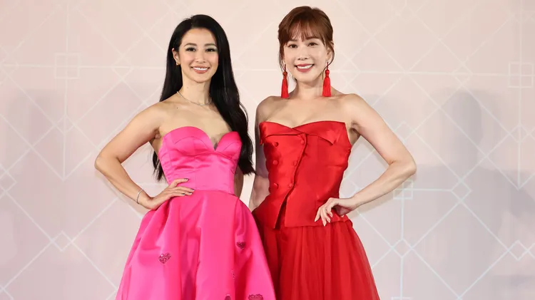 李蒨蓉（左）和劉涵竹一同出席活動。莊宗達攝