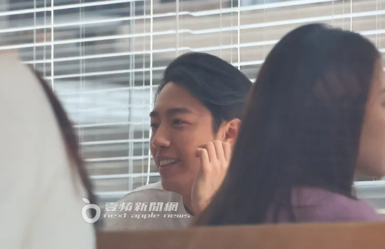 蔡凡熙一臉幸福。特勤中心攝