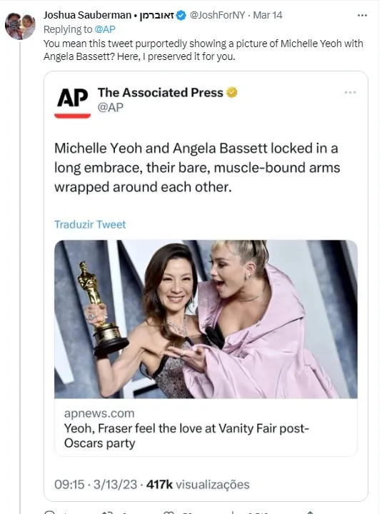 該則貼文雖然已經刪除，但網友卻截圖酸個沒完。引自推特