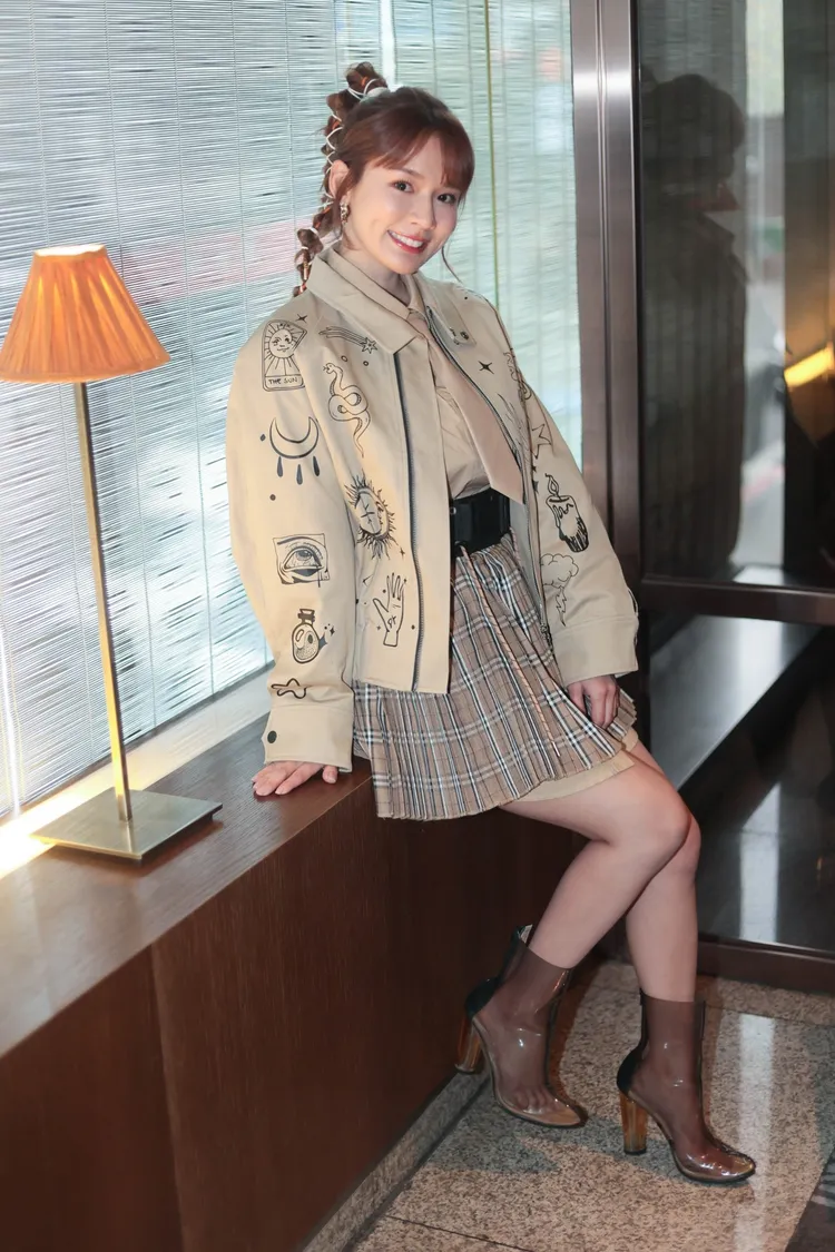 林莎4月還要辦簽書會。彭欣偉攝