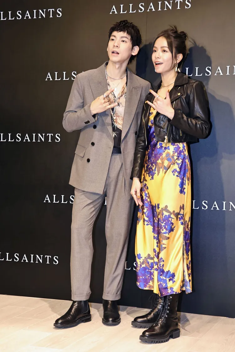 林柏宏（左）與宋芸樺希望能有機會合作「愛情、懸疑、喜劇片」。施昂強攝