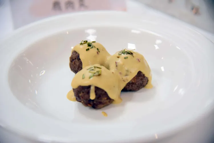 鹿肉特色料理鹿肉丸。屏科大提供