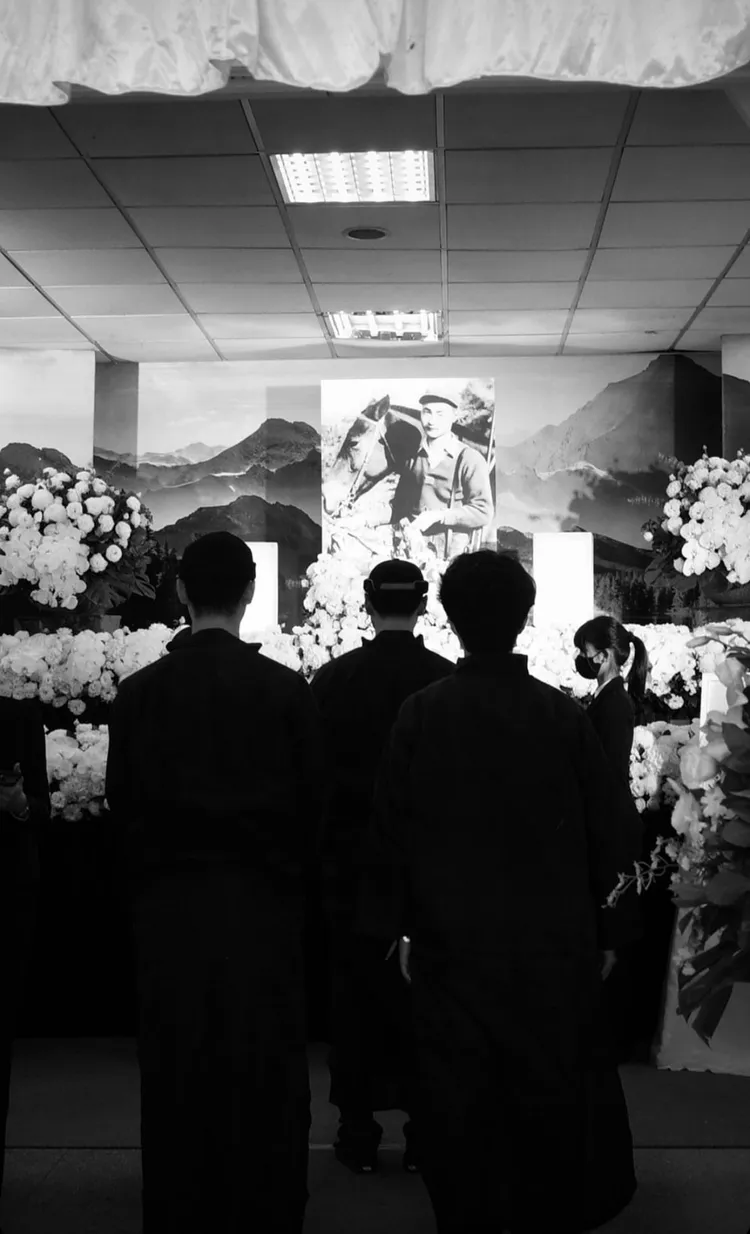 阮爺爺告別式現場。翻攝阮經天IG