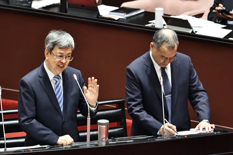 陳建仁強調，我們2300萬人民會捍衛台灣，使台灣更加安全。施昂強攝