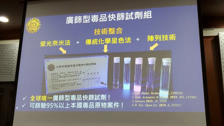 廣篩型毒品快篩試劑組。呂志明翻攝