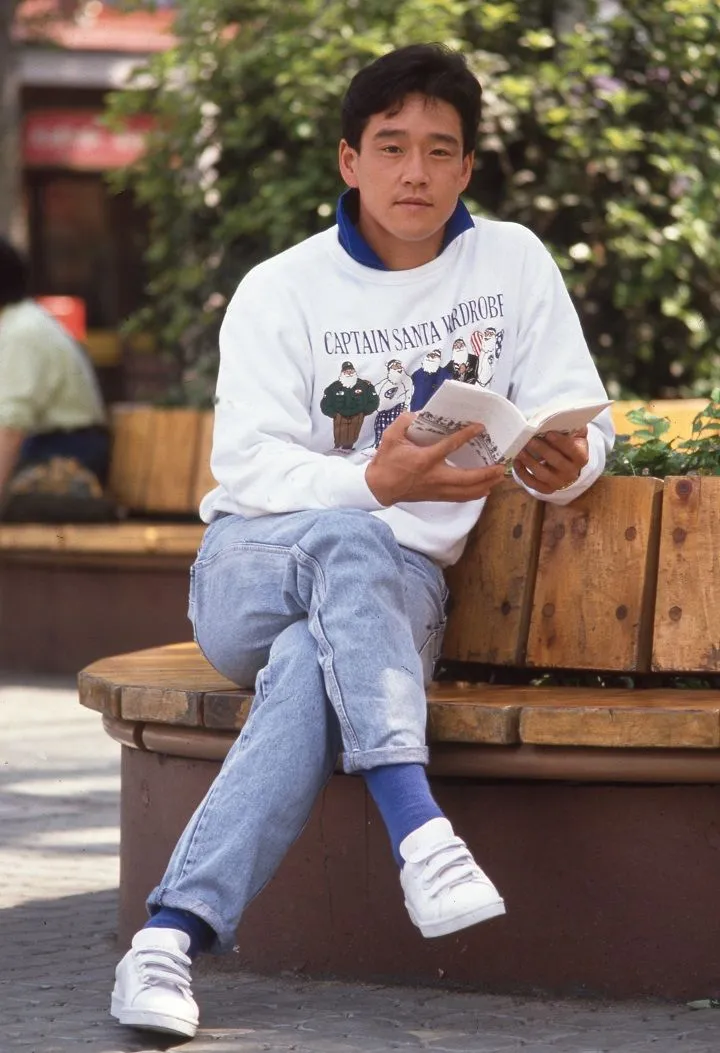 栗山英樹年輕時長相斯文帥氣。翻攝日本yahoo