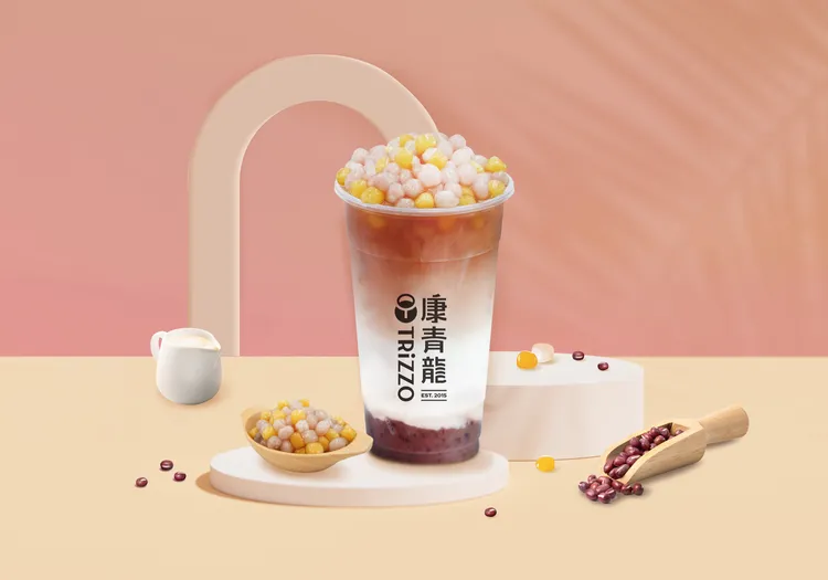 「芋圓相思鮮奶茶」Ｑ彈芋圓與香軟紅豆完美絕配，雙重口感讓咀嚼控大滿足。業者提供