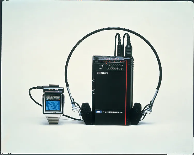 1982年，SEIKO打造出世界第1只可觀賞電視畫面的腕錶。品牌提供