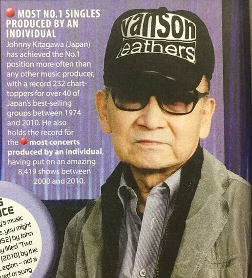 強尼喜多川締造日本男偶像帝國──傑尼斯事務所。翻攝日本yahoo