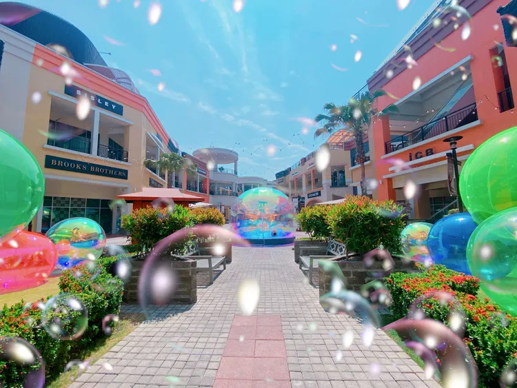 SKM Park Outlets高雄草衙「泡泡Disco」。讀者提供