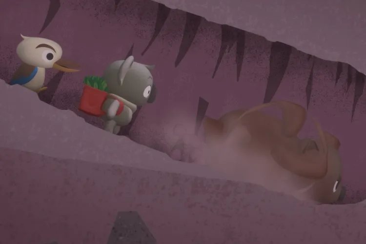 曾幫工藤新一配音的李景唐，這回也為本片澳大利亞篇主角無尾熊（中）配音。采昌國際多媒體提供