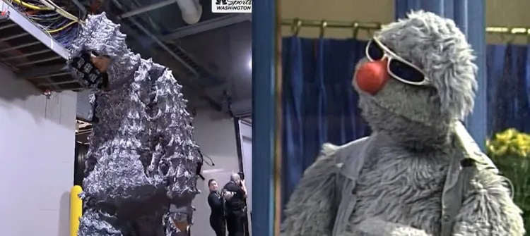 庫茲馬的裝扮被網友笑像在演芝麻街。    翻攝NBA Memes Twitter