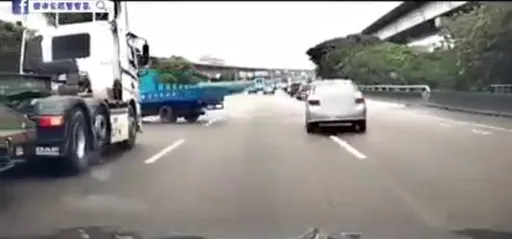 下交流道務必依序排隊　避免憾事發生！國道警籲：變換車道前再三確認