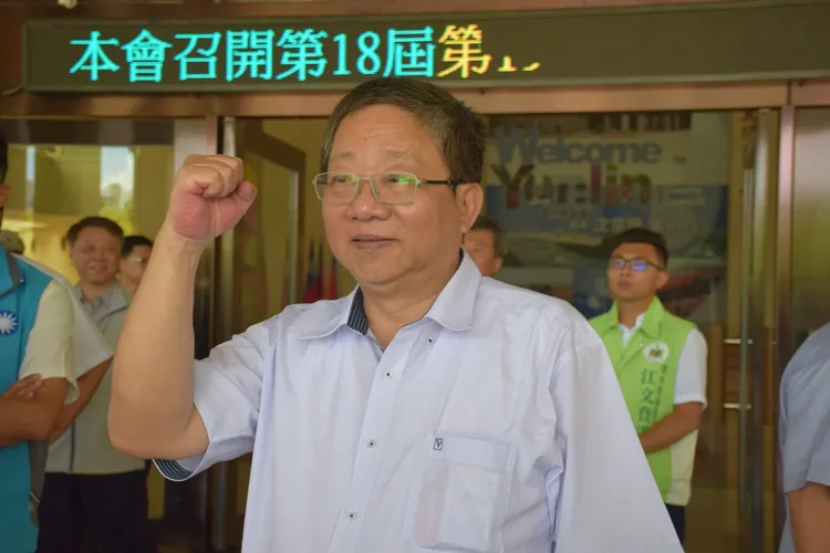 雲林縣議長沈宗隆遭檢察官聲押，法院裁定200萬元交保。翻攝沈宗隆臉書