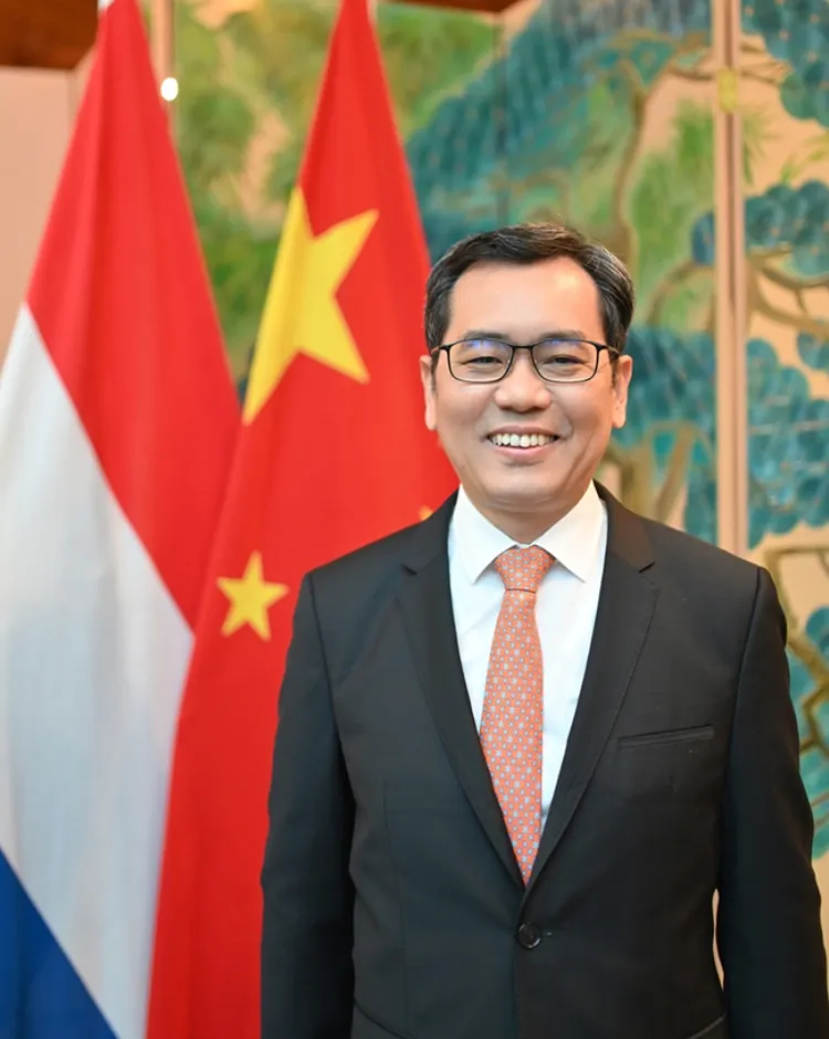 中國駐荷蘭大使談踐。翻攝中國駐荷蘭大使館官網