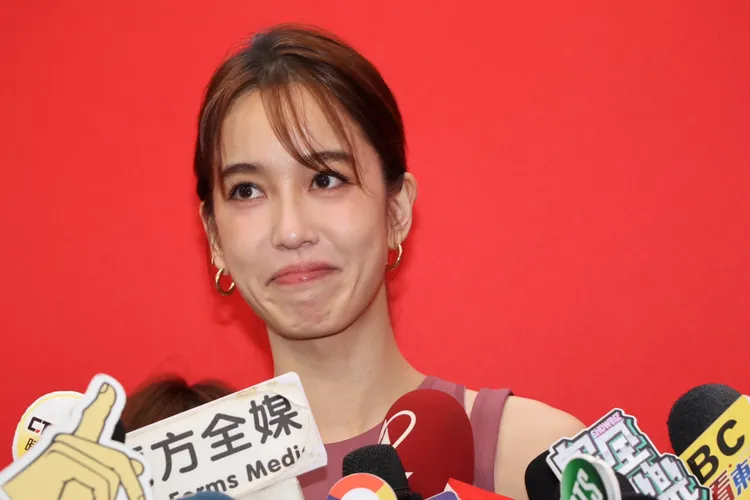 陳庭妮談到父親眼眶泛淚。鄭孟晃攝