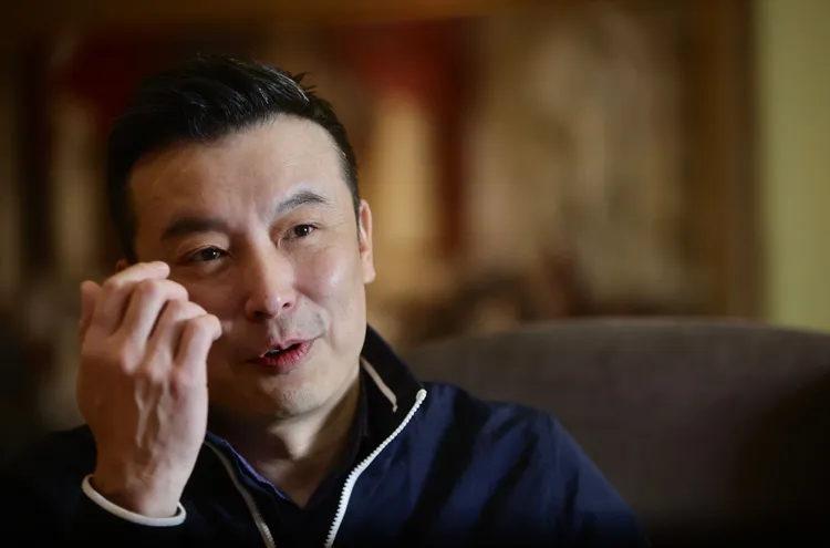 對VR技術林煒認為是虛擬空間承載真實感覺。林林攝