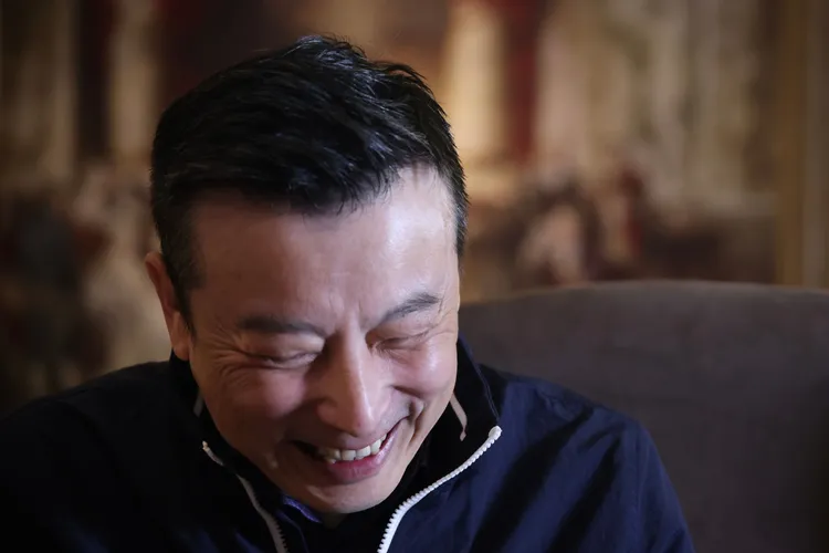 林煒的笑容顯示對目前生活極為滿意。林林攝