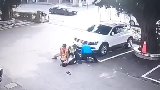 该戒烟了！讨不到烟竟咬笔爆走　嘉义莽男被警压在地上磨擦