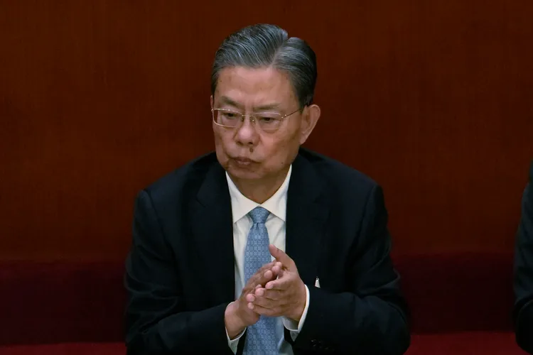 趙樂際當選中國人大常委會委員長。美聯社