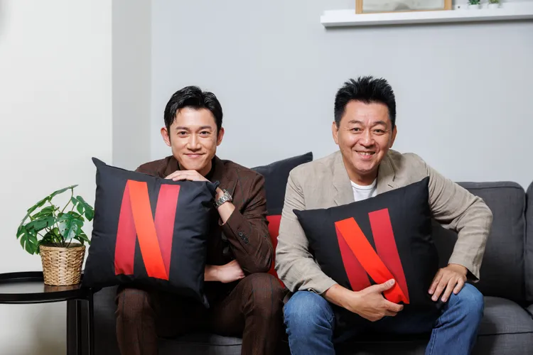 吳慷仁（左）和庹宗華在劇中共同打擊犯罪。Netflix提供