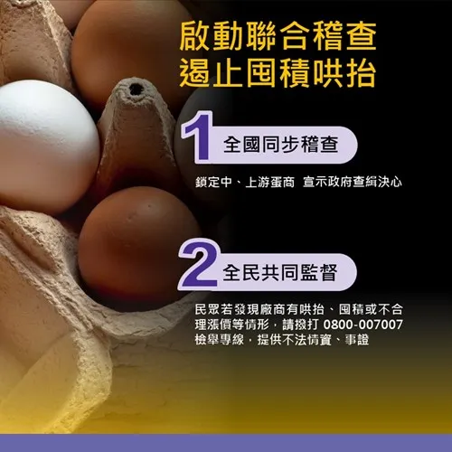 民众检举鸡蛋价格异常 联合稽查小组再度出击
