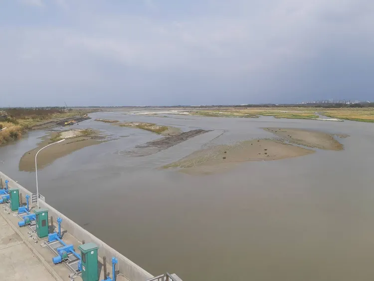 高屏溪水情吃緊。資照 南水局提供