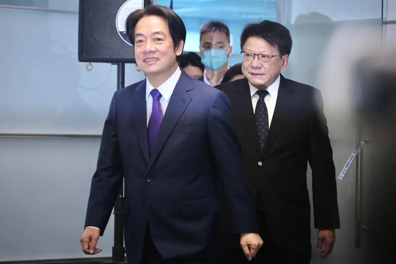 副總統、民進黨主席賴清德今天上午於中央黨部完成總統初選登記,並喊出「Team Taiwan」,要讓台灣成為民主世界MVP。林林攝