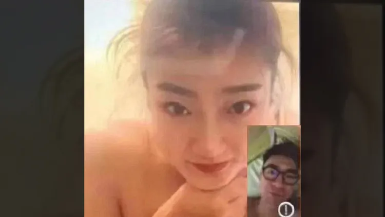 張隆妻子po出李夢與張隆視訊裸聊的截圖。翻攝自微博