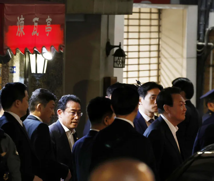 尹錫悅對「煉瓦亭」的美食念念不忘。美聯社