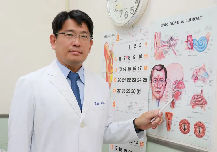 王士豪表示，打鼾的人約有3成會罹患阻塞型睡眠呼吸中止症。嘉基提供