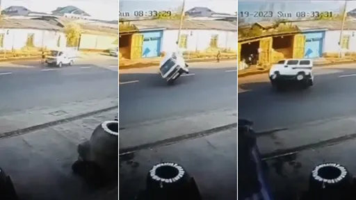 少年竄出「逼出廂型車閃避神技」　兩輪劃半圓奇蹟躲翻覆