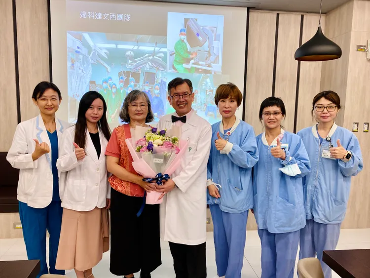 婦人現身說法，感謝奇美團隊。王志弘攝