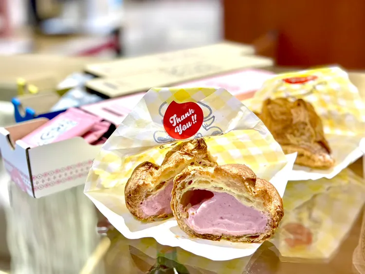 季節限定「草莓牛奶派」，售價95元。曾仲葳攝