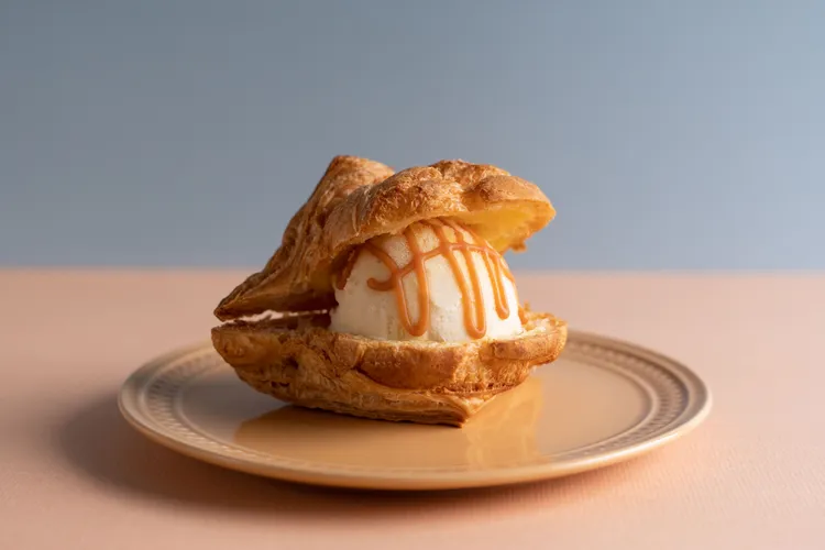 台灣獨賣的香草冰淇淋派，售價120元。業者提供