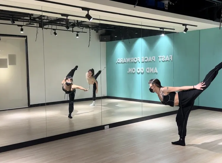 李晶晶當天是上1對1的現代舞課程。李晶晶提供