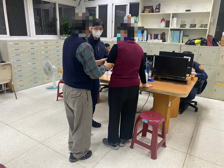 老翁感謝警方協尋找到人。翻攝畫面