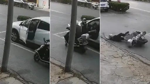 女駕駛停車格「開門殺」 機車騎士一撞斃命