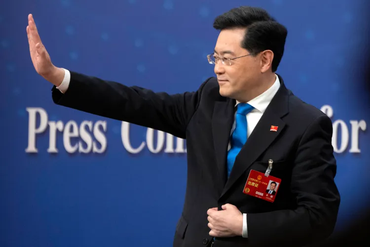 中國外長秦剛。美聯社