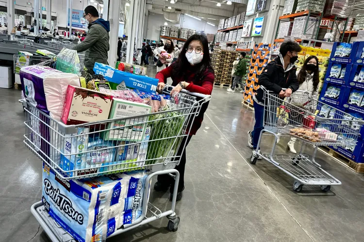 好市多會員購買力超強。林林攝