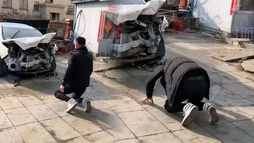 男子送走十年老車竟「跪地磕頭」拜別！ 原因曝光網喊感動：真的該跪
