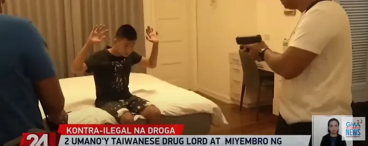 菲國警方逮捕共犯。翻攝畫面