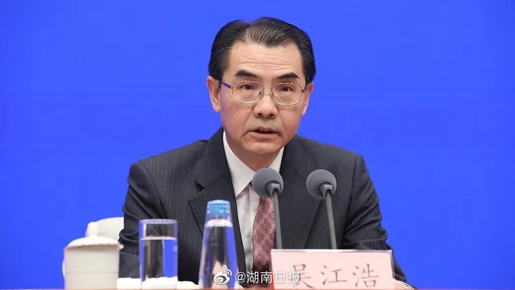 新任中國駐日大使吳江浩已經履新。翻攝微博