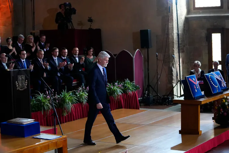帕維爾就任捷克總統儀式。美聯社
