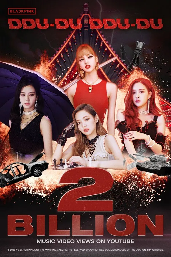 《DDU-DU DDU-DU》MV點擊量破20億次，是韓團之最。翻攝BLACKPINK推特