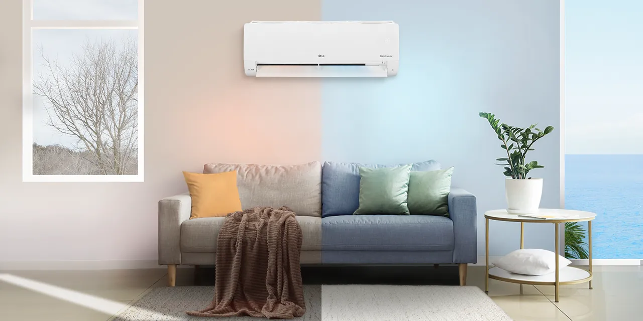LG DUALCOOL WiFi雙迴轉變頻空調冷房速度更快,安靜又省電。業者提供