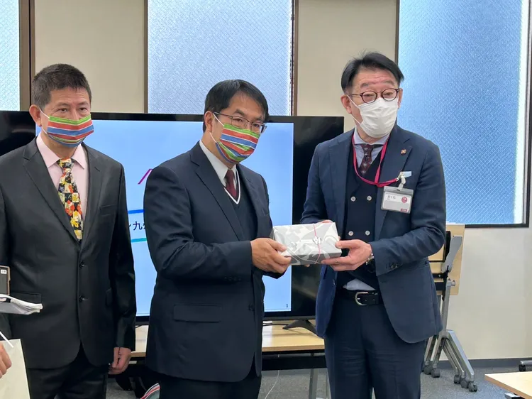 台日洽談相見歡，可望促成台南農產品推展在日上架的商機。市府提供