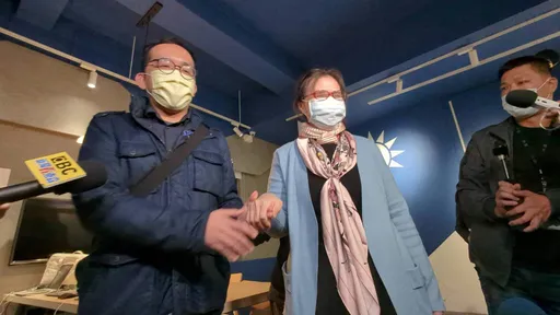 徐巧芯、費鴻泰互打！配偶卻同框牽手　黨內協調結果曝光