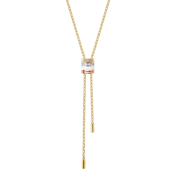 BOUCHERON Quatre White系列長串鍊大型款，30萬8000元。翻攝BOUCHERON官網